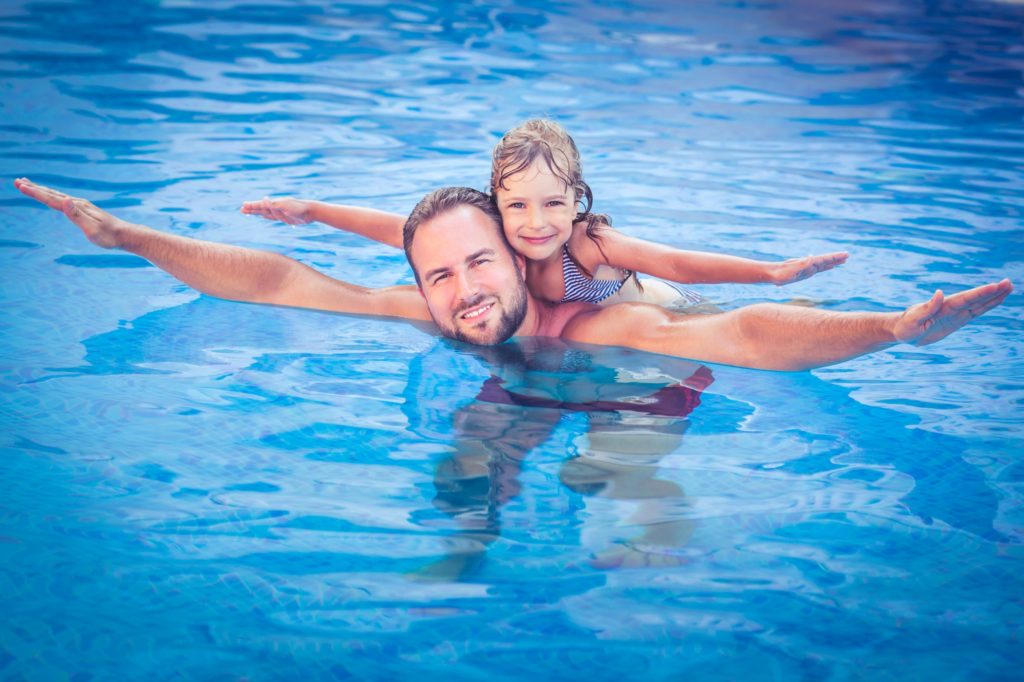 Family fun in Tredway Swimming pool