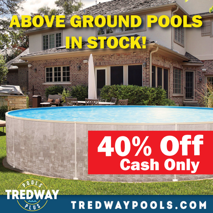 40% OFF (Cash Only) ABOVE GROUND POOLS IN STOCK NOW!