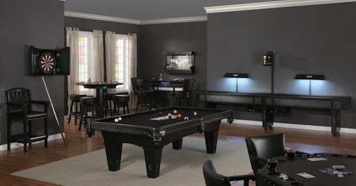 billiard table in the ultimate family fun zone game room
