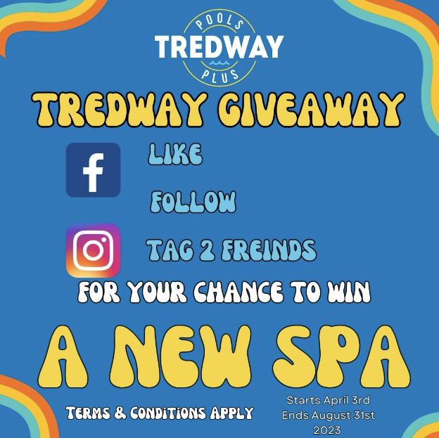 Tredway Pools Plus Contest to WIN a FREE SPA!!!