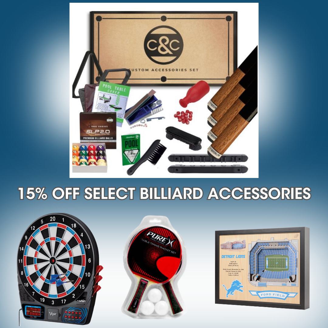 Billiard Accessories - 15% off your purchase